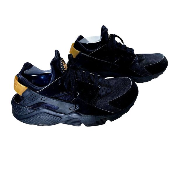Nike Air Huarache Shoes Mens Size 10.5 Black Running Sneakers 318429-025 - Picture 6 of 16